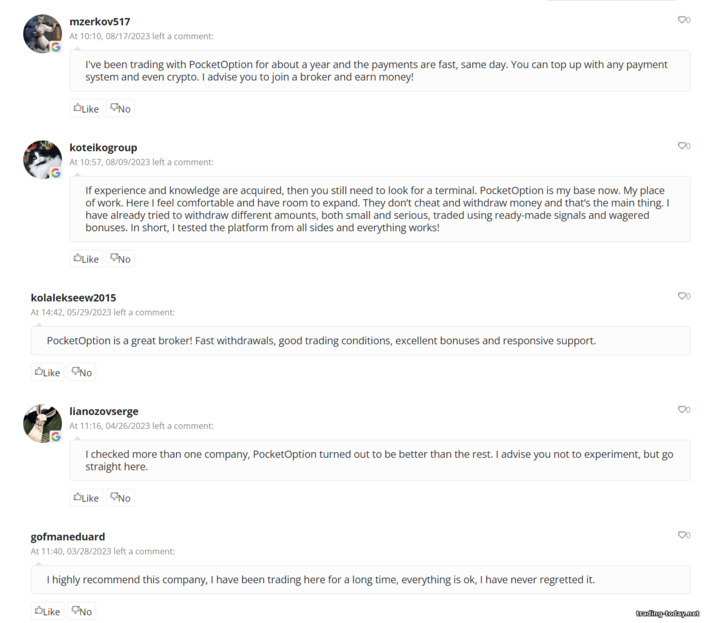 paid comments from Binary options brokers