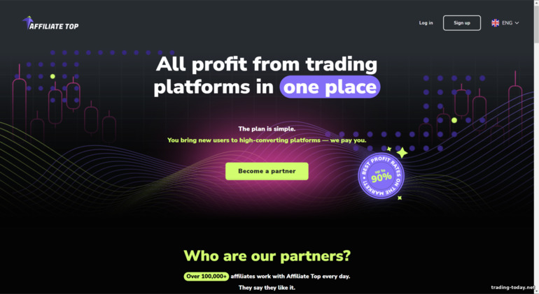 official website of the affiliate program Affiliate top