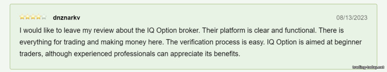 Reviews from clients and traders about the IQ Option broker 4