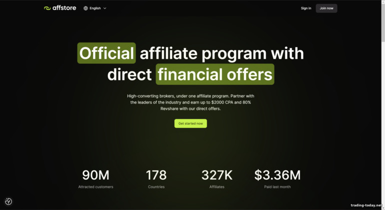 official website of the AffStore partner program