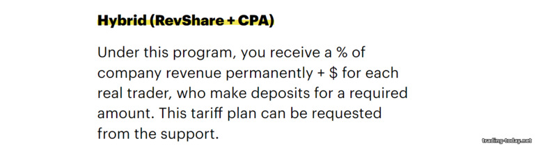 CPA + Revenue Share в партнерской программе Clever Aff