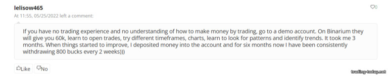 Reviews from clients and traders of the broker Binarium 3
