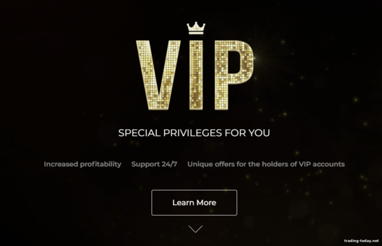 VIP account in Binary options
