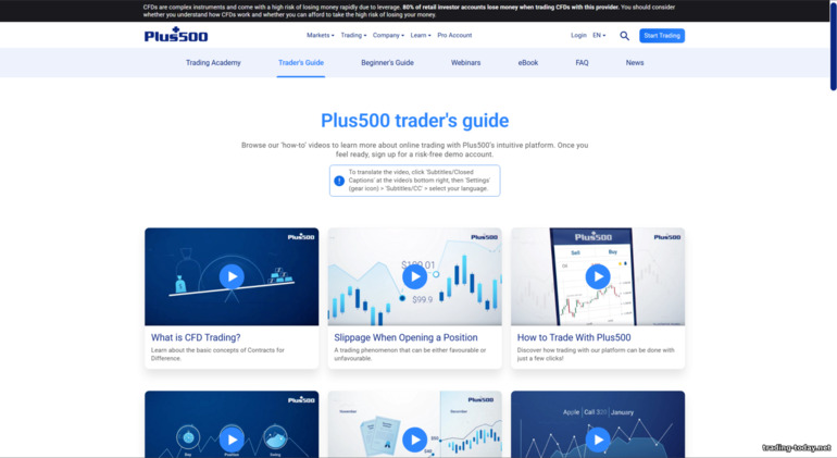 Education at Plus500 Broker Education at Plus500 Broker