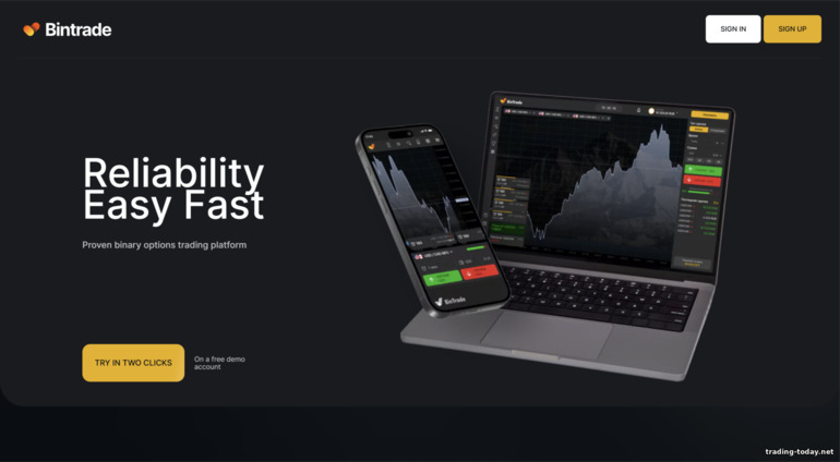 BinTrade broker official website