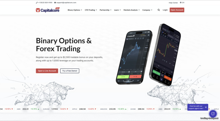 Official CapitalCore website