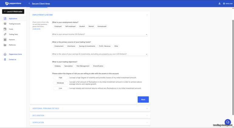 Pepperstone Account Verification