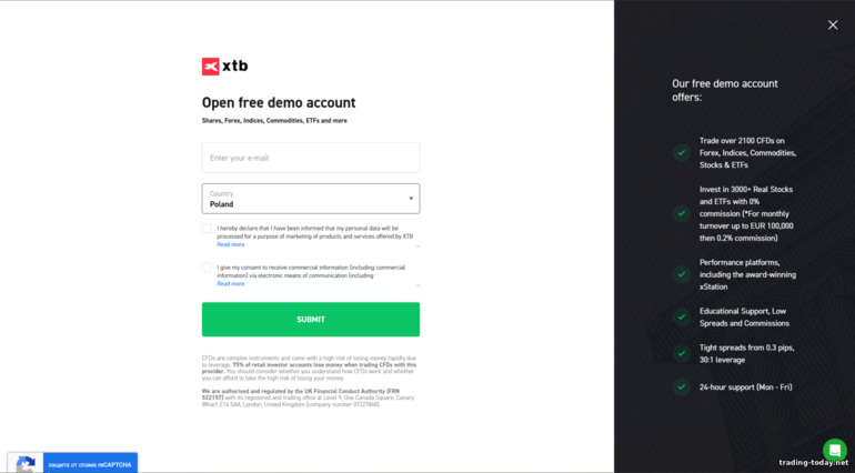 Register a New XTB Trading Account