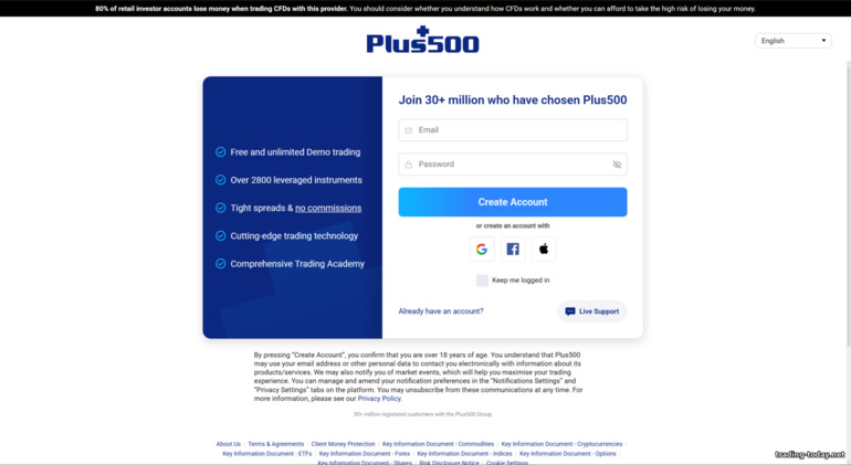 Plus500 Broker Trading Account Registration Plus500 Broker Trading Account Registration