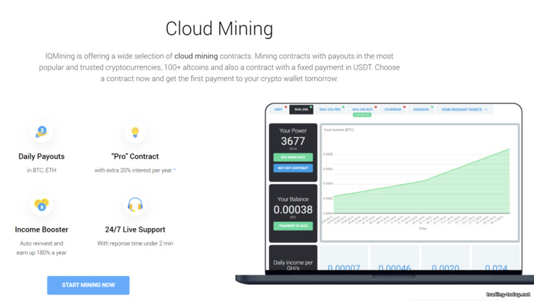 Cloud Mining on IQ Mining Platform