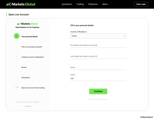 IC Markets WebTrader