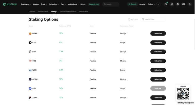 Staking on KuCoin Exchange